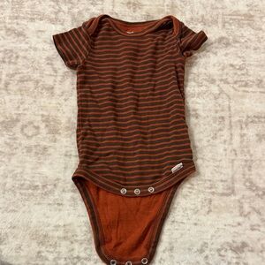 Gerber Brown and Black Striped Bodysuit